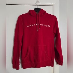 Tommy Hilfiger Bold Red Hoodie for Men Size Medium